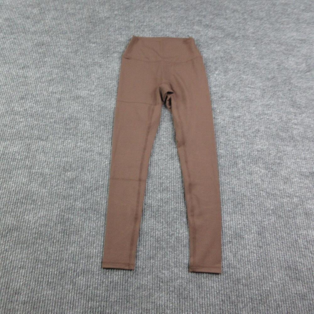 Paragon Leggings Womens S Brown High Waist Ankle Yoga Slim Stretch 19x25* NWT